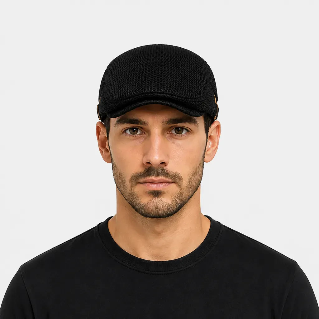 La boîte à chapeaux Beret Newsboy Cap - Maille Respirante Ajustable