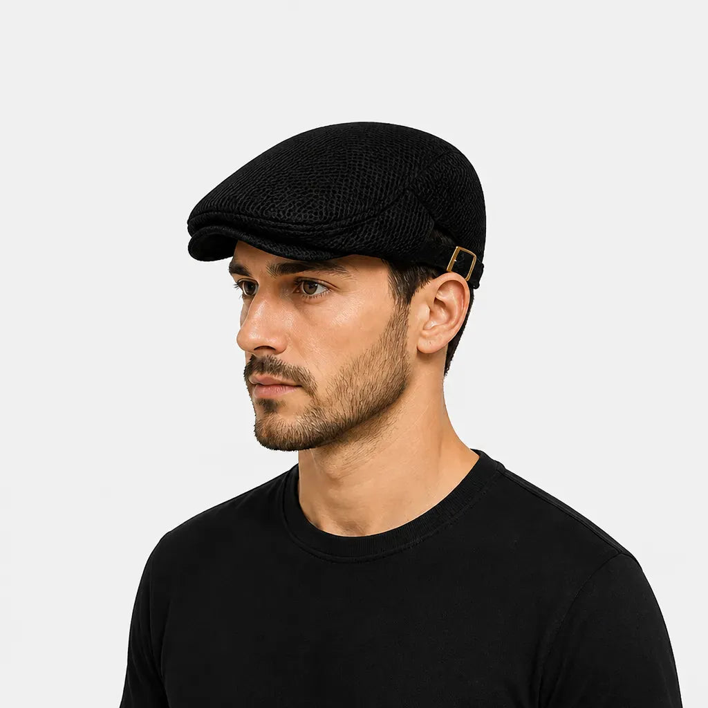 La boîte à chapeaux Beret Newsboy Cap - Maille Respirante Ajustable
