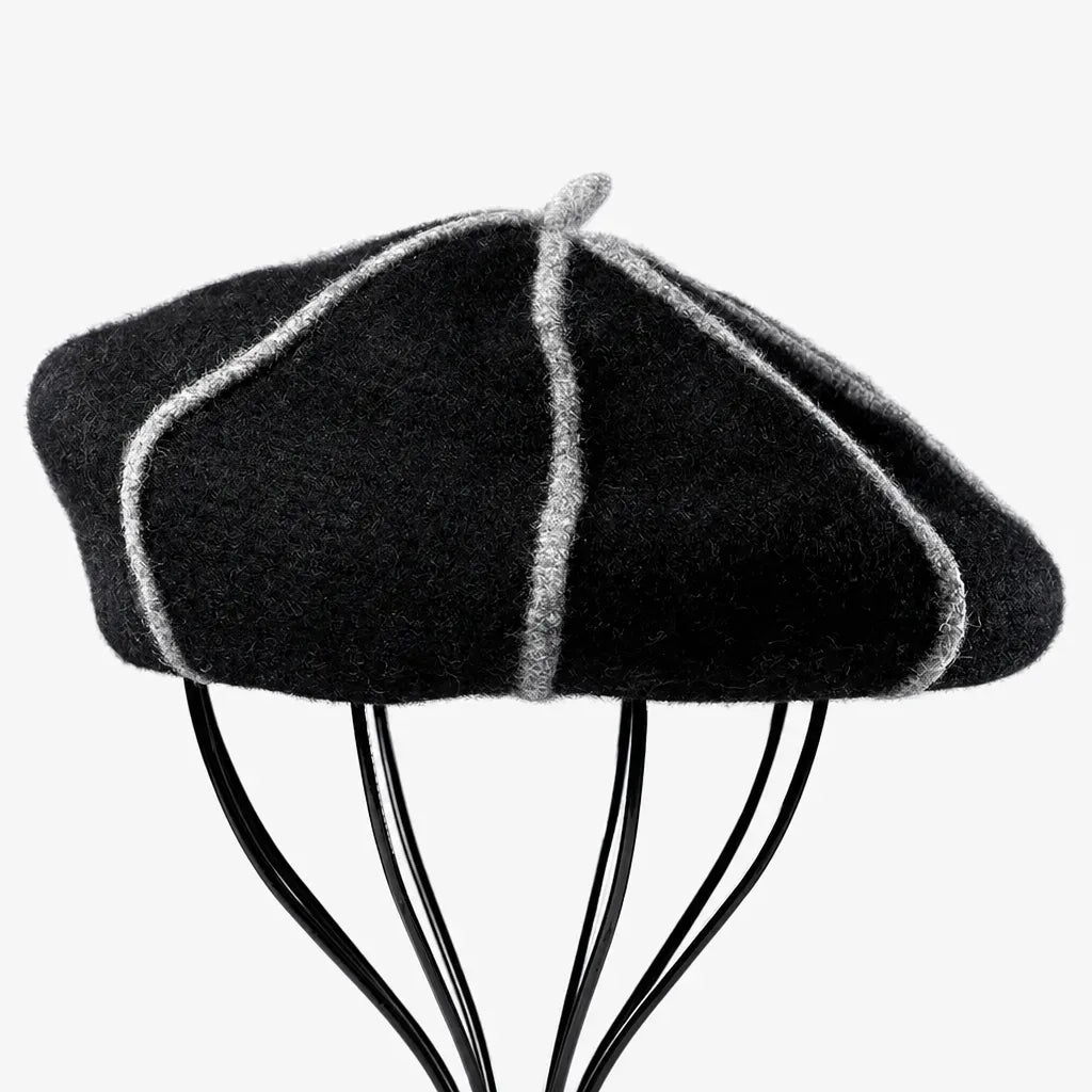 La boîte à chapeaux Bonnet Beret Femme Hiver - Motif Citrouille en Laine