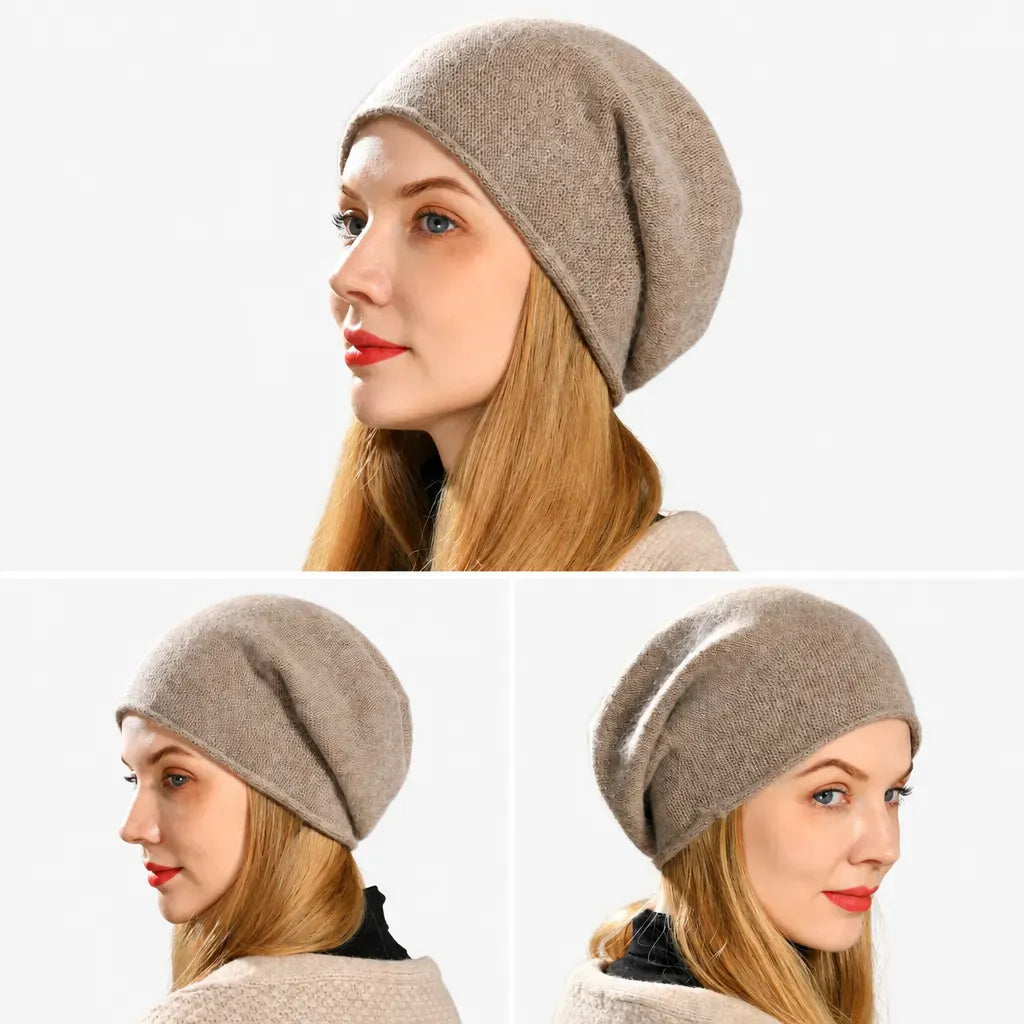 La boîte à chapeaux Bonnet Femme Laine - Peluche Legere pour Randonnee