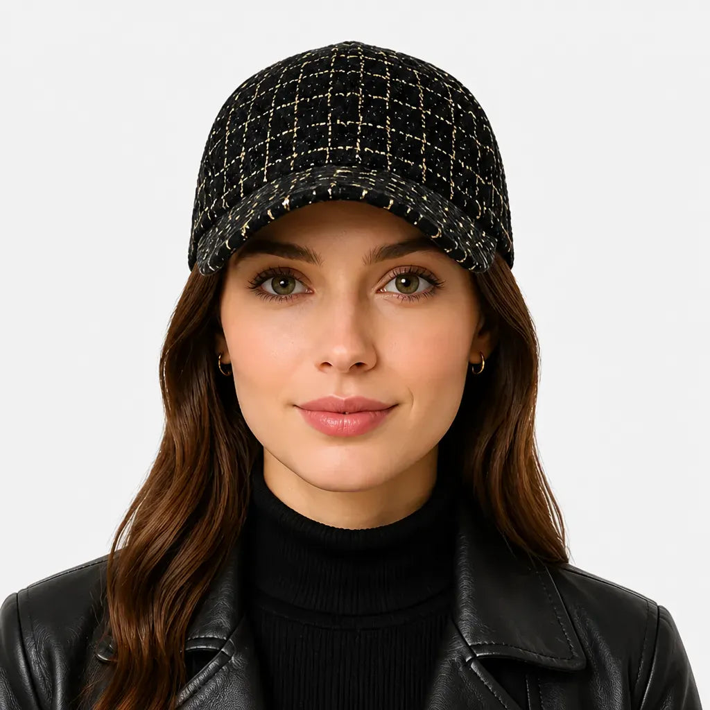 La boîte à chapeaux Casquette Baseball Femme - Ecossaise, Legere et Ajustable Hiver
