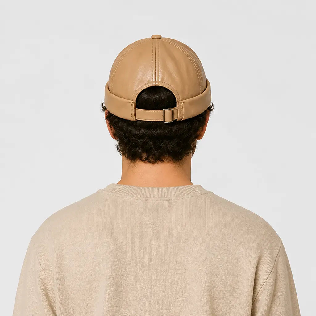 La boîte à chapeaux Casquette Docker - Simili Cuir Streetwear Retro