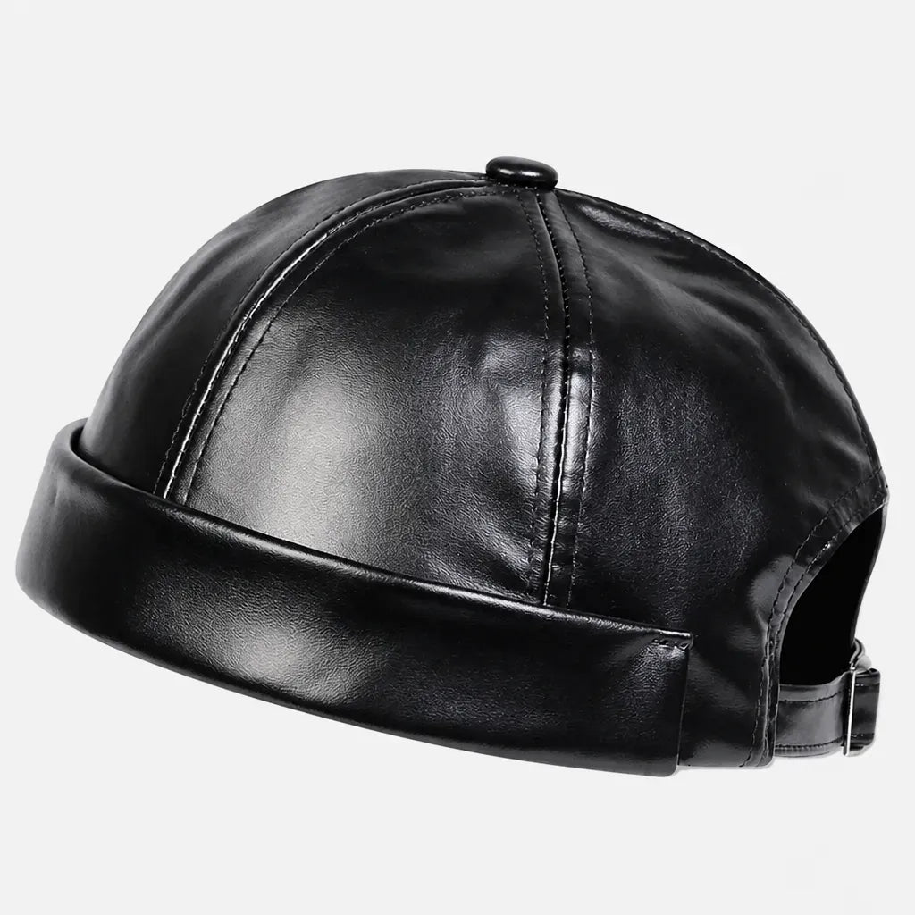 La boîte à chapeaux Casquette Docker - Simili Cuir Streetwear Retro