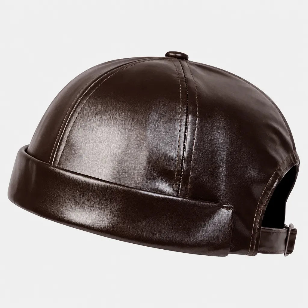 La boîte à chapeaux Casquette Docker - Simili Cuir Streetwear Retro