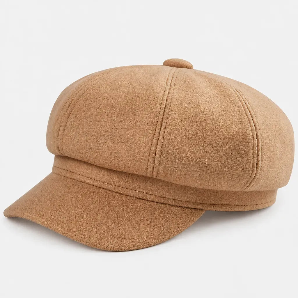 La boîte à chapeaux Casquette Gavroche Femme - Octogonale a Visiere Courbee pour l'Hiver