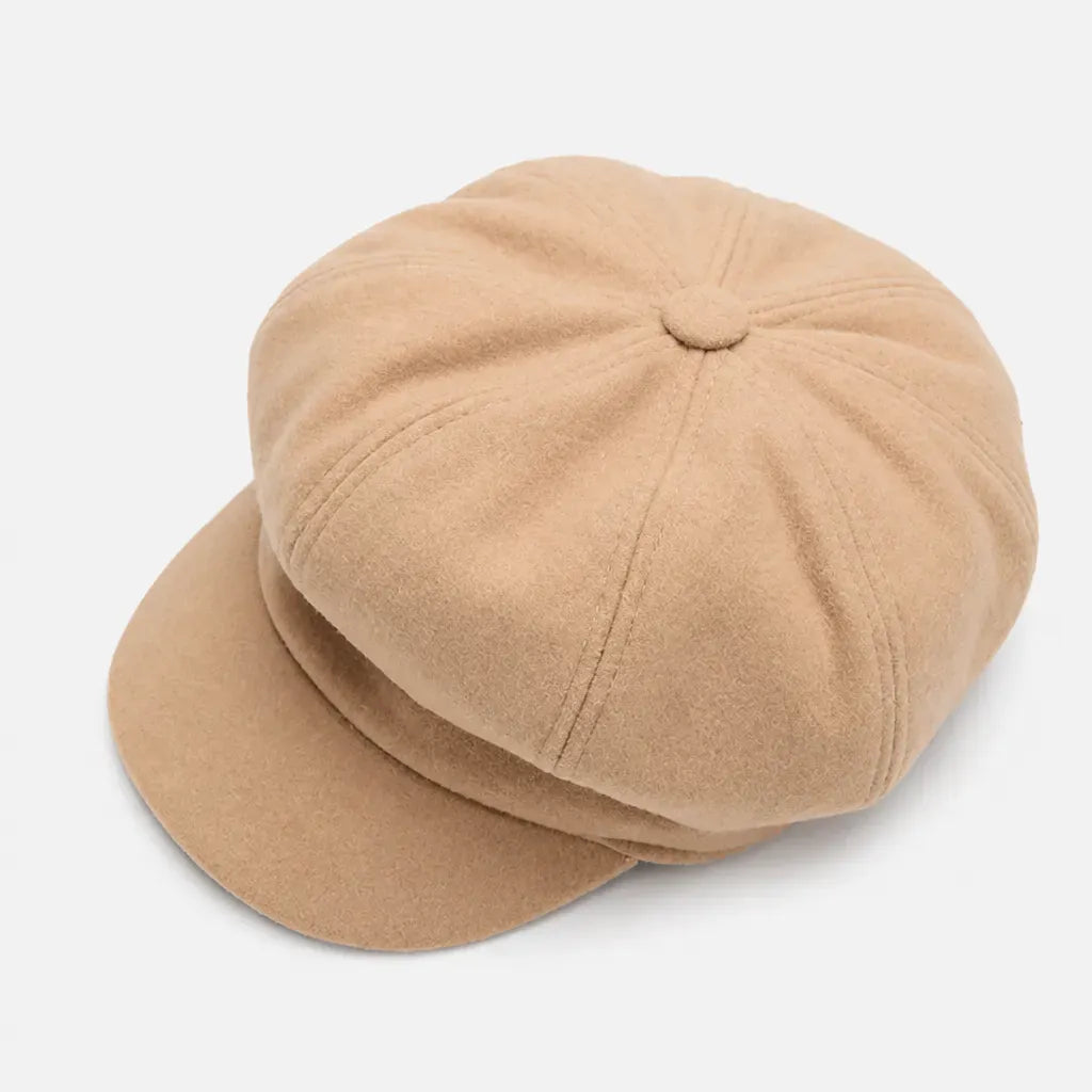 La boîte à chapeaux Casquette Gavroche Femme - Octogonale a Visiere Courbee pour l'Hiver