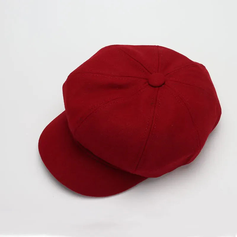 La boîte à chapeaux Casquette Gavroche Femme - Octogonale a Visiere Courbee pour l'Hiver