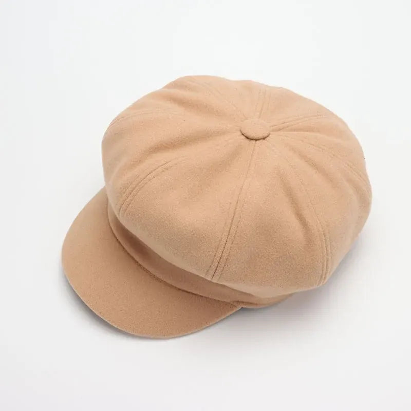 La boîte à chapeaux Casquette Gavroche Femme - Octogonale a Visiere Courbee pour l'Hiver