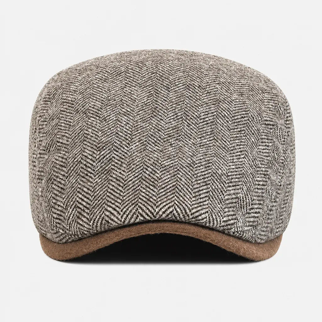 La boîte à chapeaux Casquette Gavroche Homme - Chevrons Vintage et Rayures Ajustable