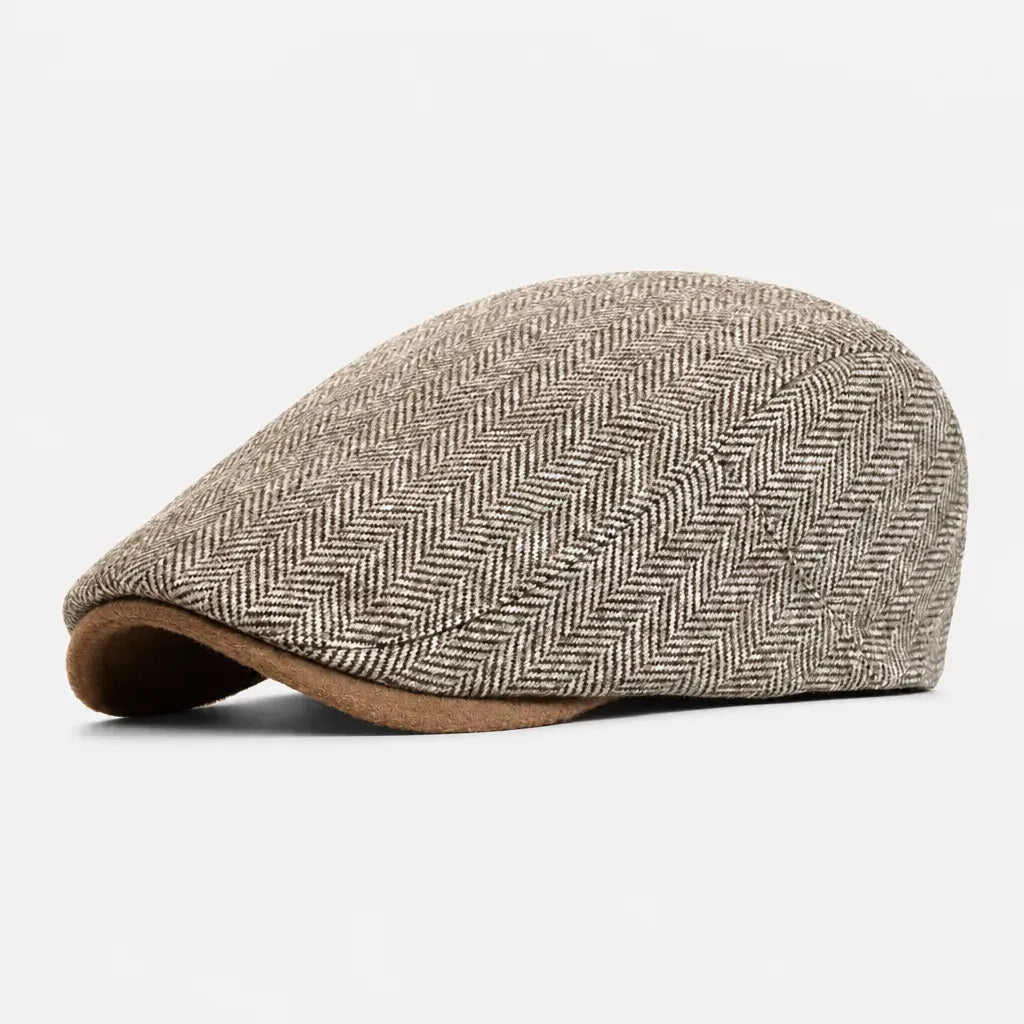La boîte à chapeaux Casquette Gavroche Homme - Chevrons Vintage et Rayures Ajustable