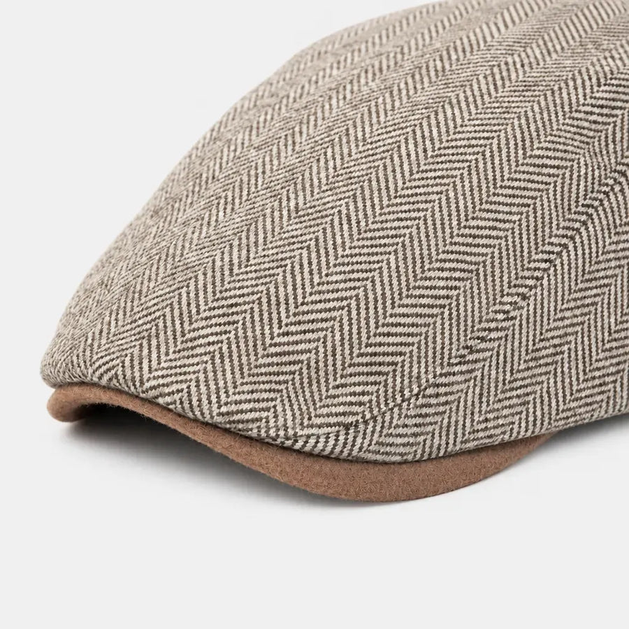 La boîte à chapeaux Casquette Gavroche Homme - Chevrons Vintage et Rayures Ajustable