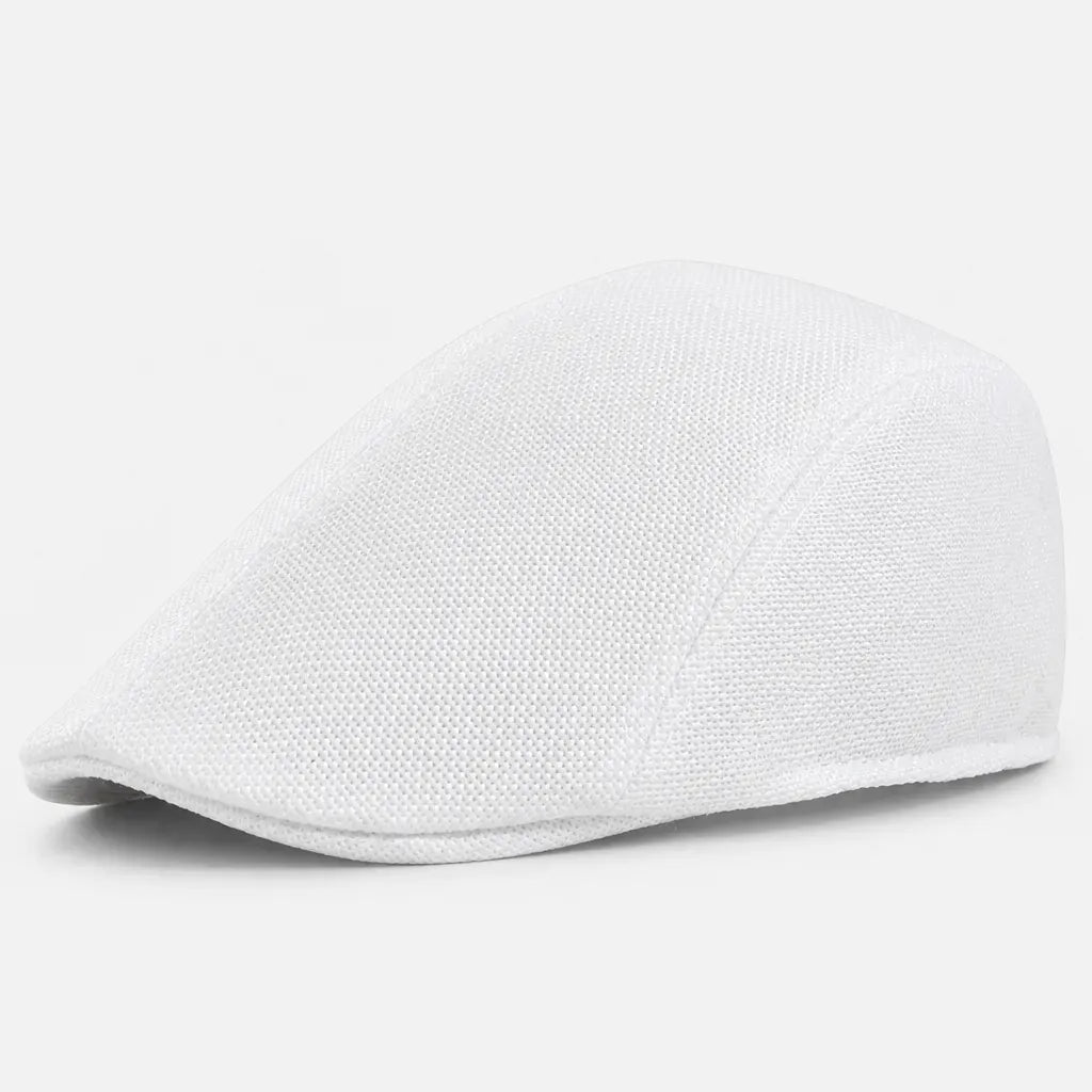 La boîte à chapeaux Casquette Gavroche Lin - Cabbie Respirante pour l'Ete