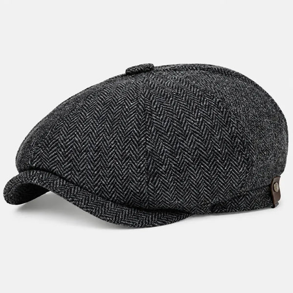 Casquette Gavroche Peaky Blinders - Motif Chevrons pour l'Hiver