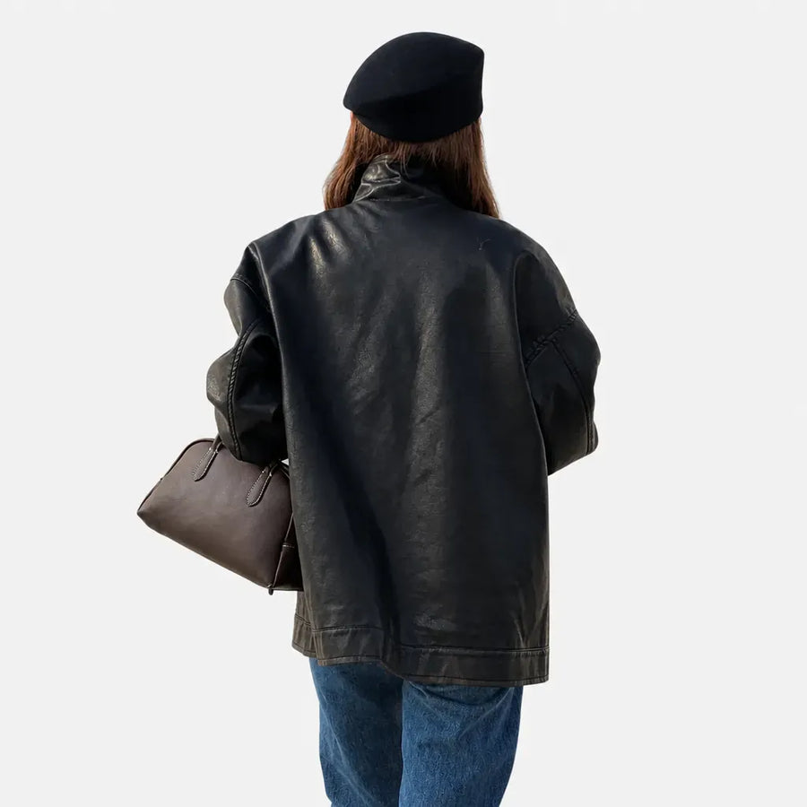 La boîte à chapeaux Casquette Gavroche pour Femme - en Laine, Style Peintre Vintage