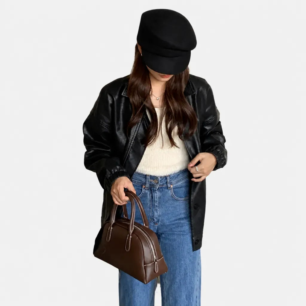 La boîte à chapeaux Casquette Gavroche pour Femme - en Laine, Style Peintre Vintage