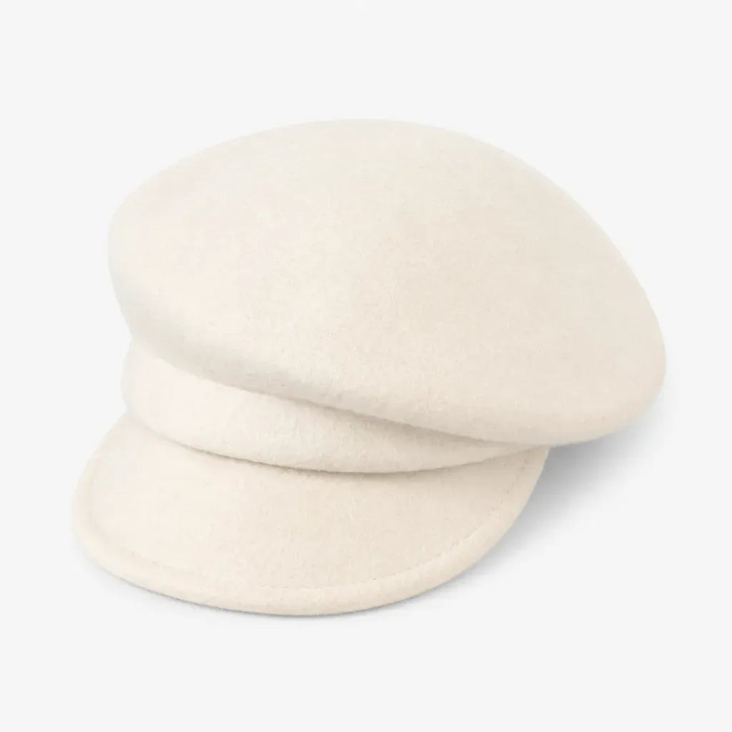 La boîte à chapeaux Casquette Gavroche pour Femme - en Laine, Style Peintre Vintage
