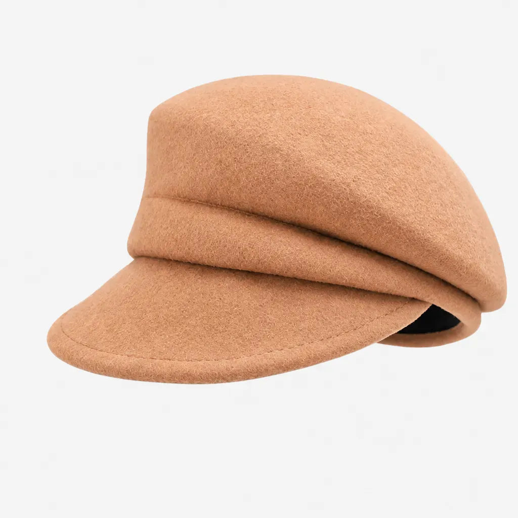 La boîte à chapeaux Casquette Gavroche pour Femme - en Laine, Style Peintre Vintage