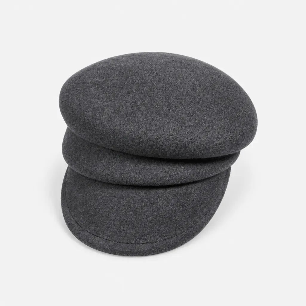 La boîte à chapeaux Casquette Gavroche pour Femme - en Laine, Style Peintre Vintage