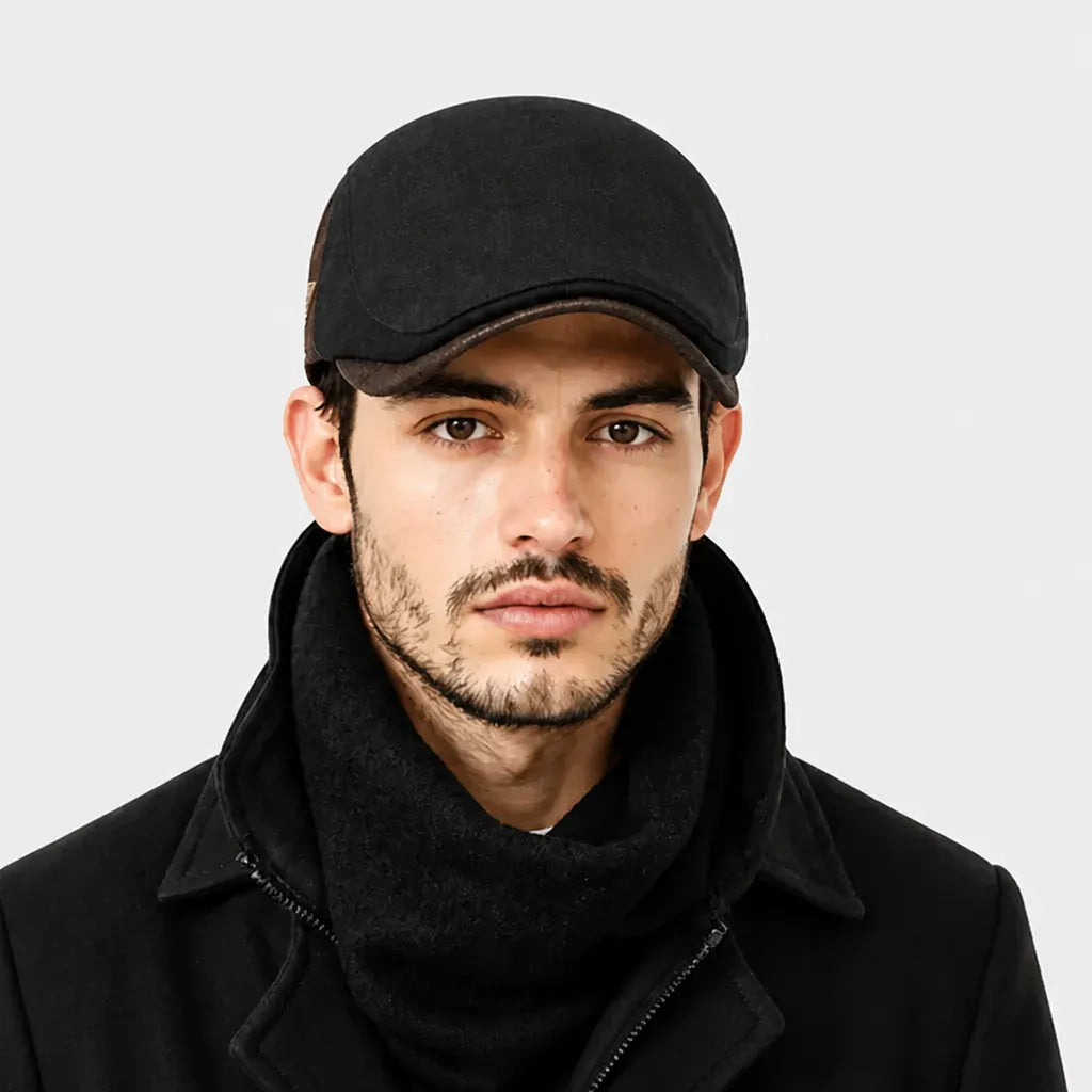 La boîte à chapeaux Casquette Homme Gavroche - en Laine Epaisse et Chaude pour l'Hiver