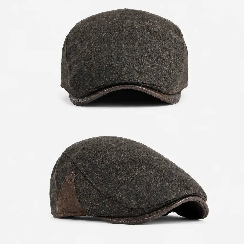 La boîte à chapeaux Casquette Homme Gavroche - en Laine Epaisse et Chaude pour l'Hiver