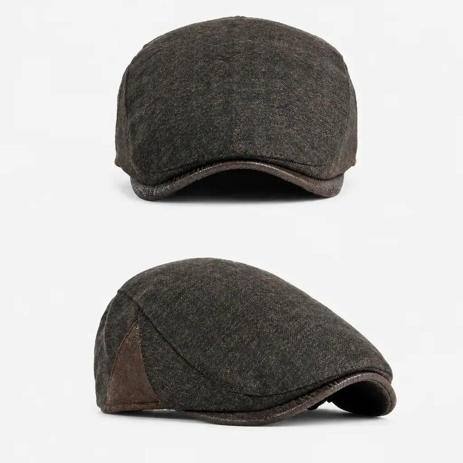 La boîte à chapeaux Casquette Homme Gavroche - en Laine Epaisse et Chaude pour l'Hiver
