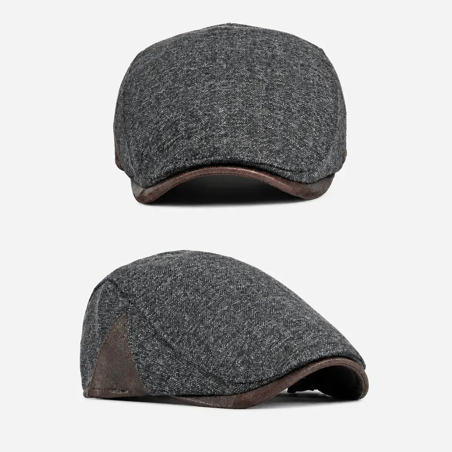 La boîte à chapeaux Casquette Homme Gavroche - en Laine Epaisse et Chaude pour l'Hiver