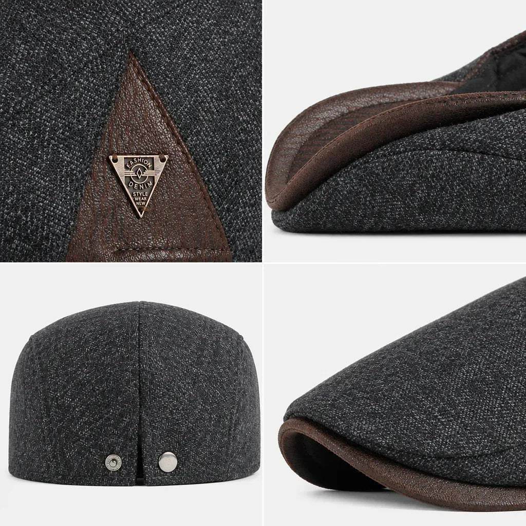 La boîte à chapeaux Casquette Homme Gavroche - en Laine Epaisse et Chaude pour l'Hiver