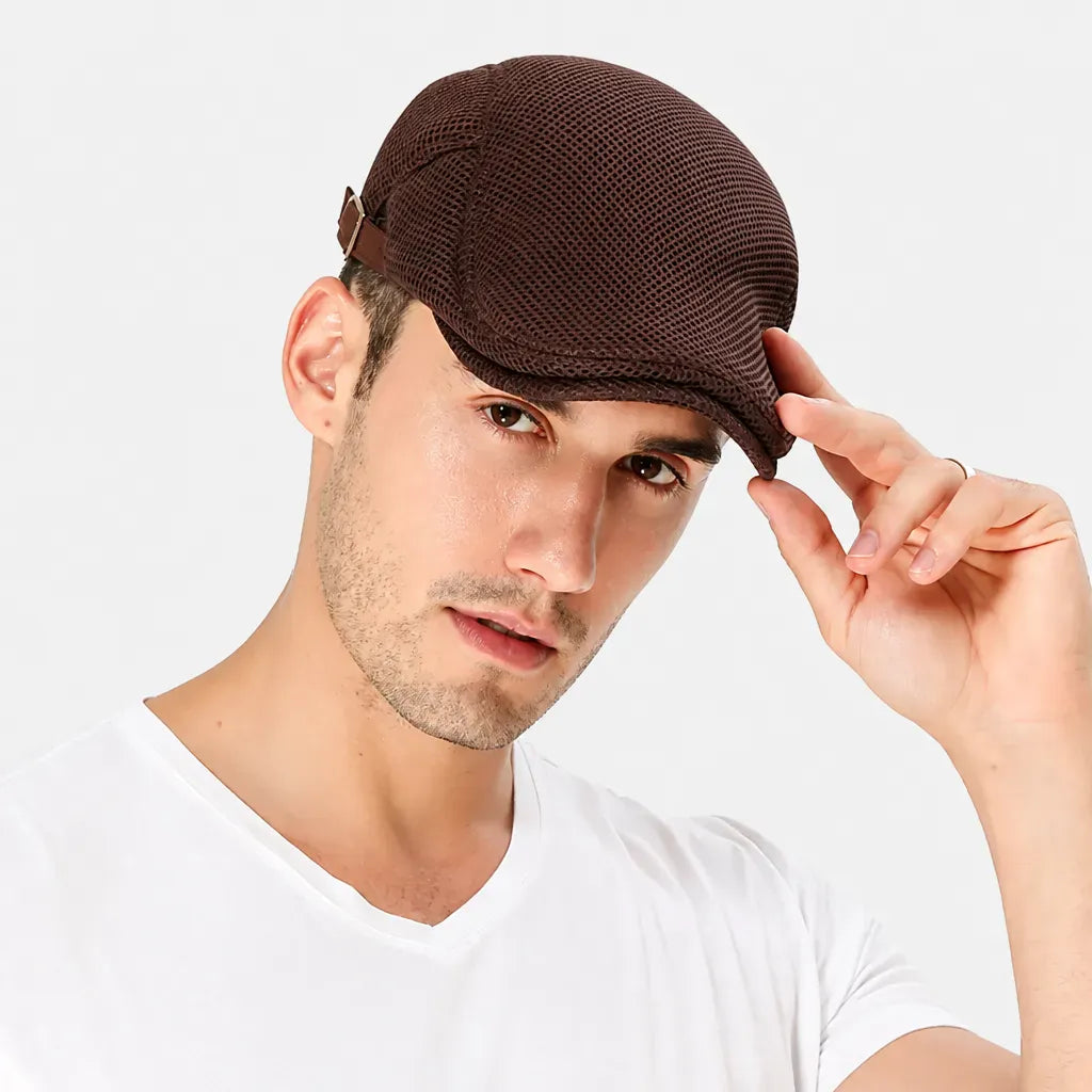 La boîte à chapeaux Casquette Homme Irlandaise - Maille Respirante pour l'Ete