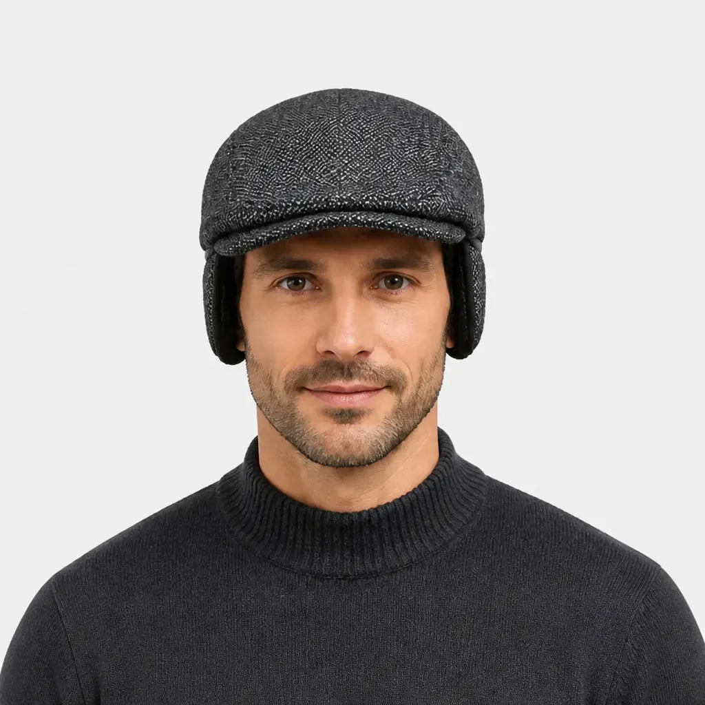 La boîte à chapeaux Casquette Irlandaise Stetson - Ecossaise avec Cache-Oreilles