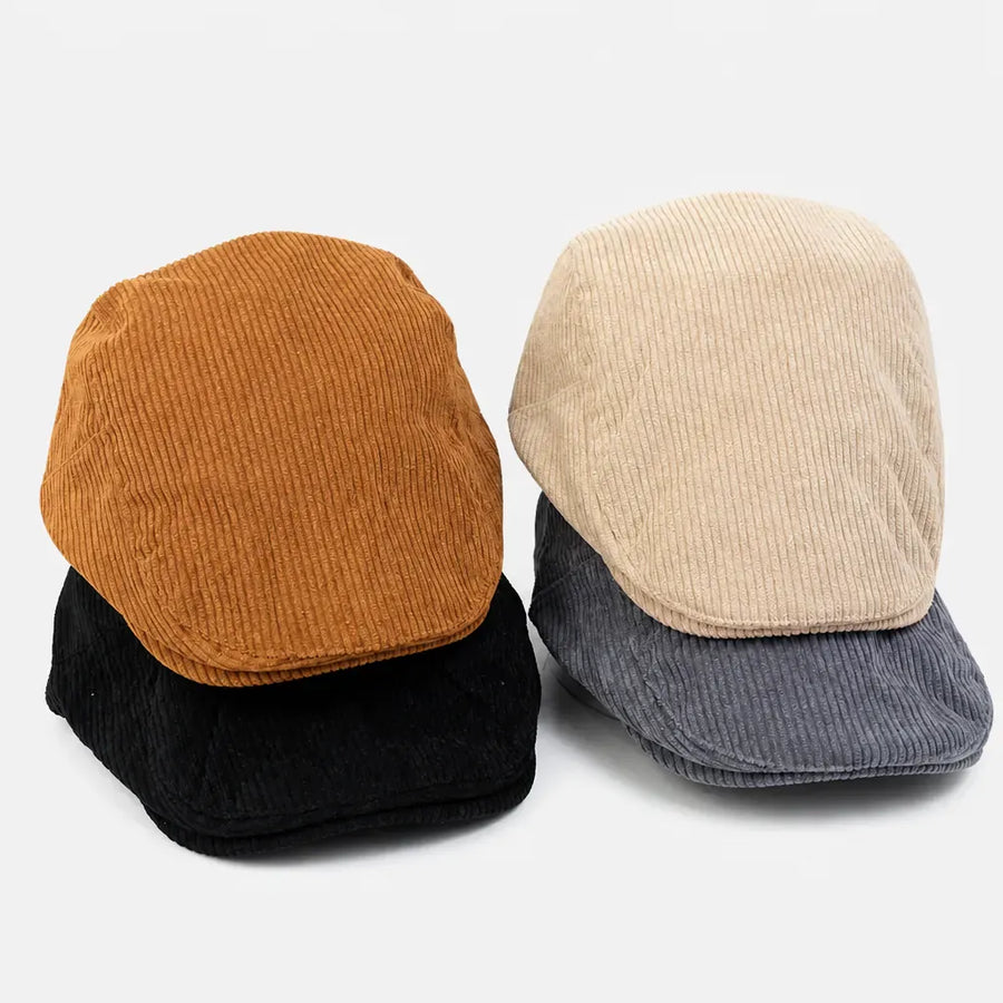 La boîte à chapeaux Casquette Irlandaise - Velours Cotele Grande Taille Ajustable