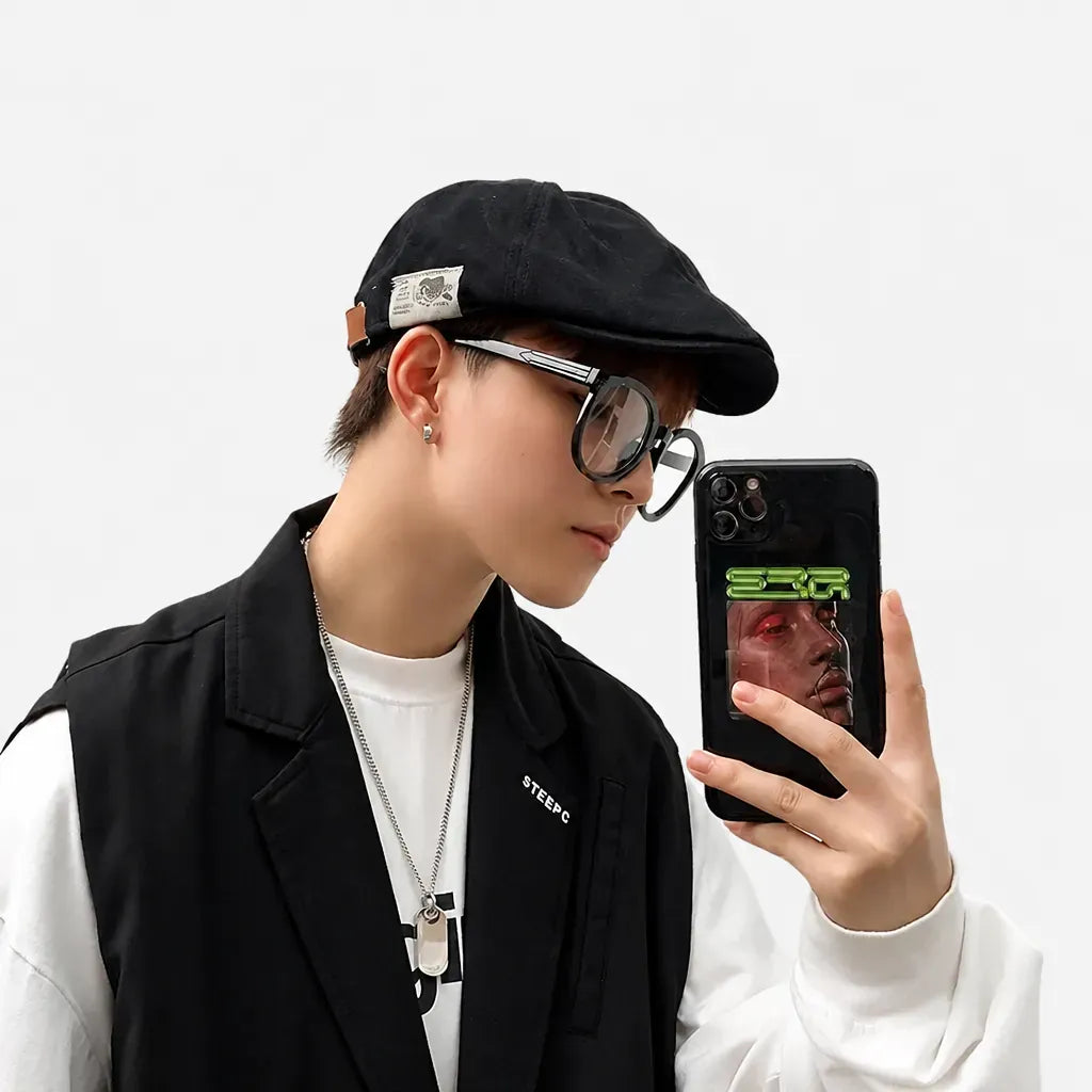 La boîte à chapeaux Casquette Peaky Blinders - en Coton, Style Ivy Cap Anglais