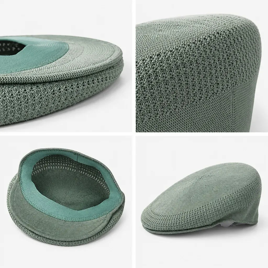 La boîte à chapeaux Casquette Plate Ete Homme - Maille Respirante Multicolore