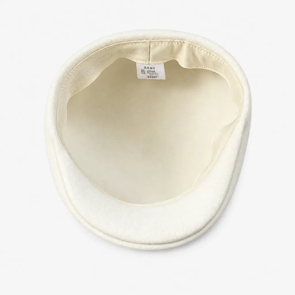 La boîte à chapeaux Casquette Plate Femme - Bicolore en Laine, Style Gavroche