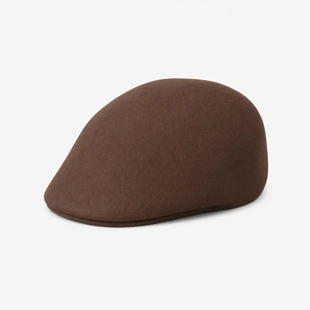 La boîte à chapeaux Casquette Plate Femme - Bicolore en Laine, Style Gavroche