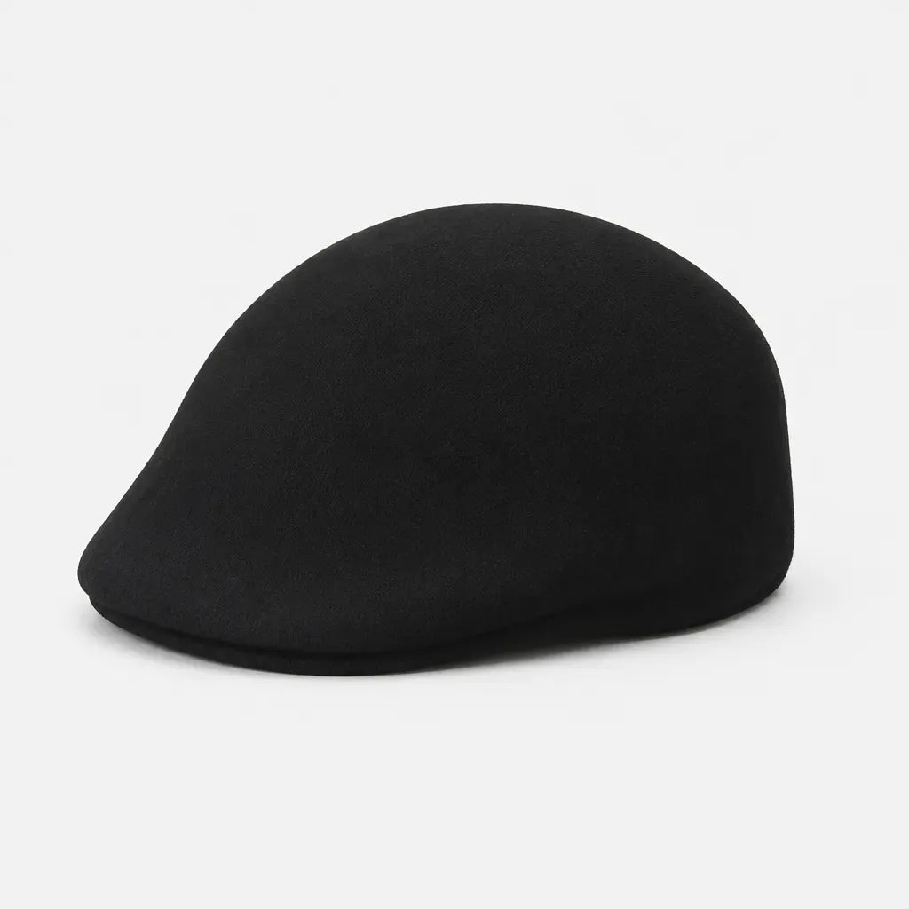 La boîte à chapeaux Casquette Plate Femme - Bicolore en Laine, Style Gavroche