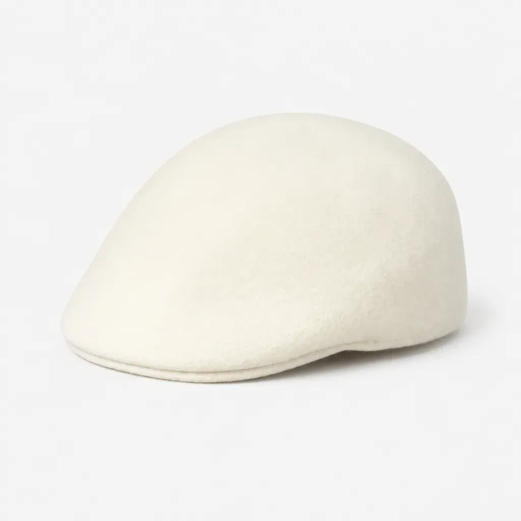 La boîte à chapeaux Casquette Plate Femme - Bicolore en Laine, Style Gavroche