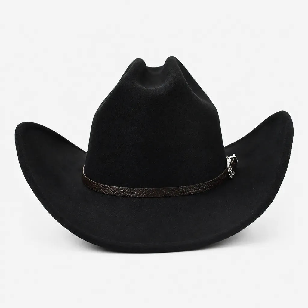 La boîte à chapeaux Chapeau Cowboy Western - Feutre a Large Bord Style Gentleman