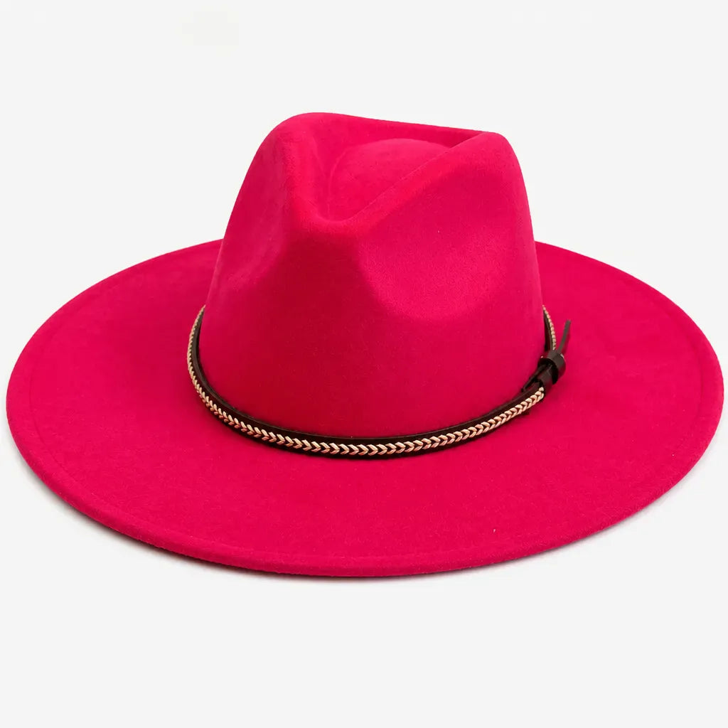 La boîte à chapeaux Chapeau Daim Homme - Vegan Large Bord Style Jazz