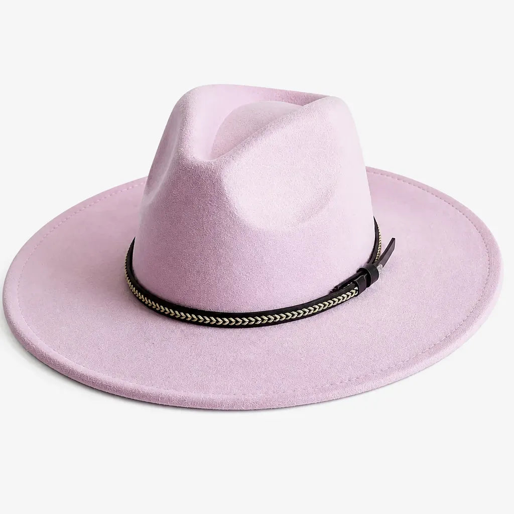 La boîte à chapeaux Chapeau Daim Homme - Vegan Large Bord Style Jazz