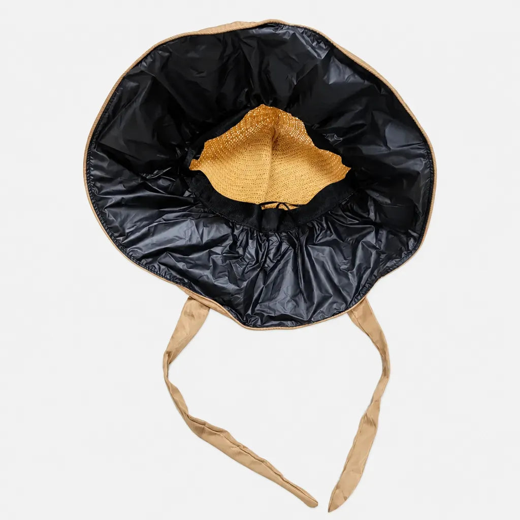 La boîte à chapeaux Chapeau de Paille Anti UV Femme - Tisse Grand Bord Plage