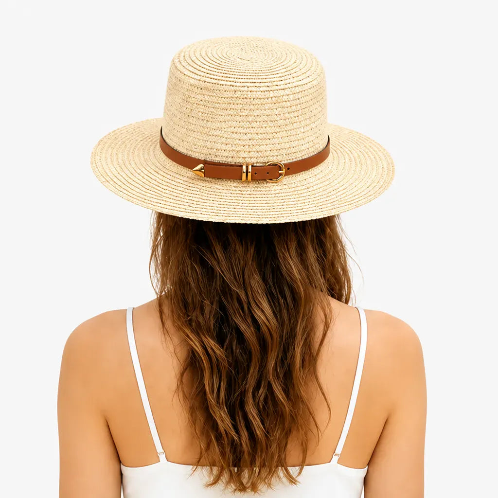 La boîte à chapeaux Chapeau de Paille Plage Femme - Pliable Style Vacances