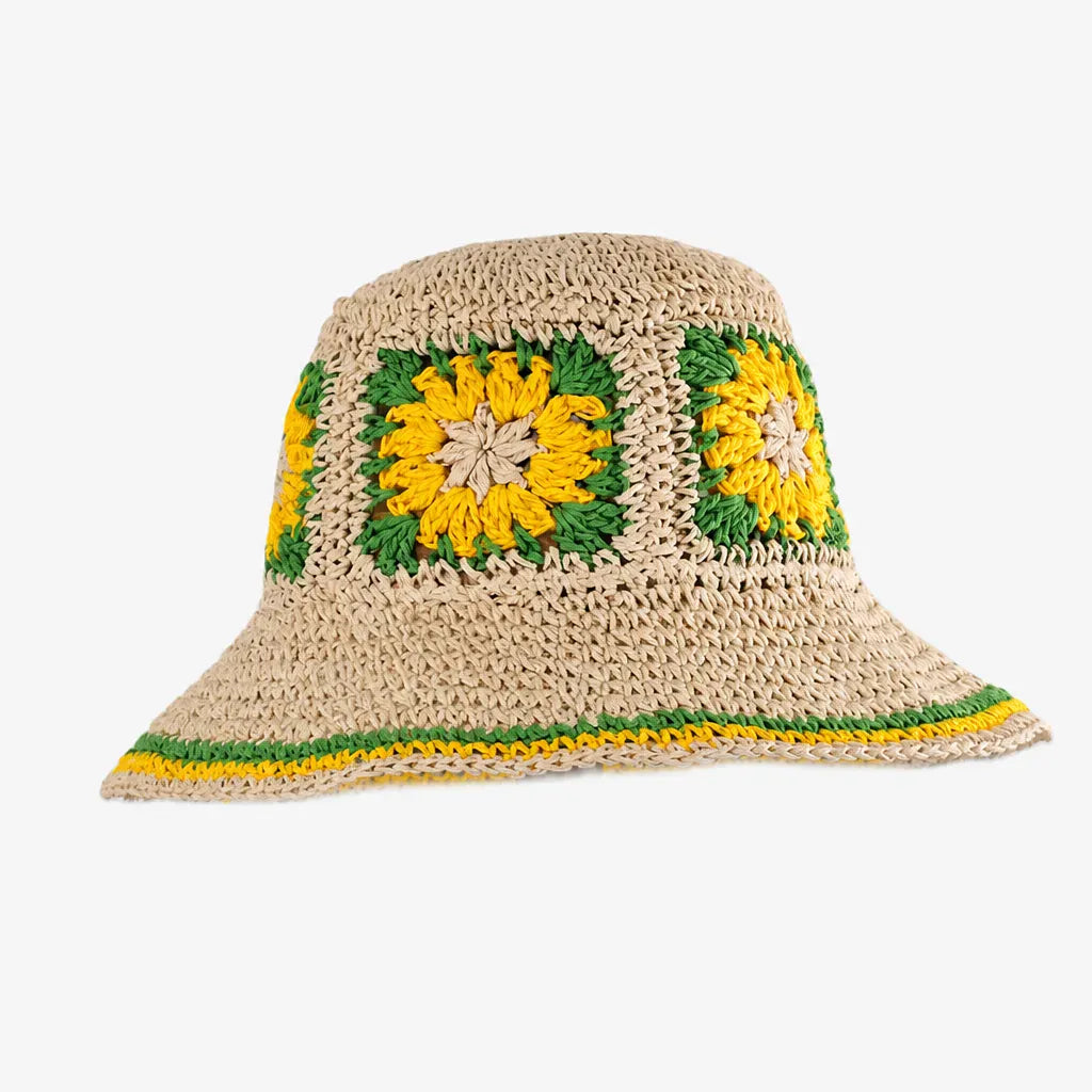 La boîte à chapeaux Chapeau de Plage Femme Pliable - Crochet Ajoure Anti-UV