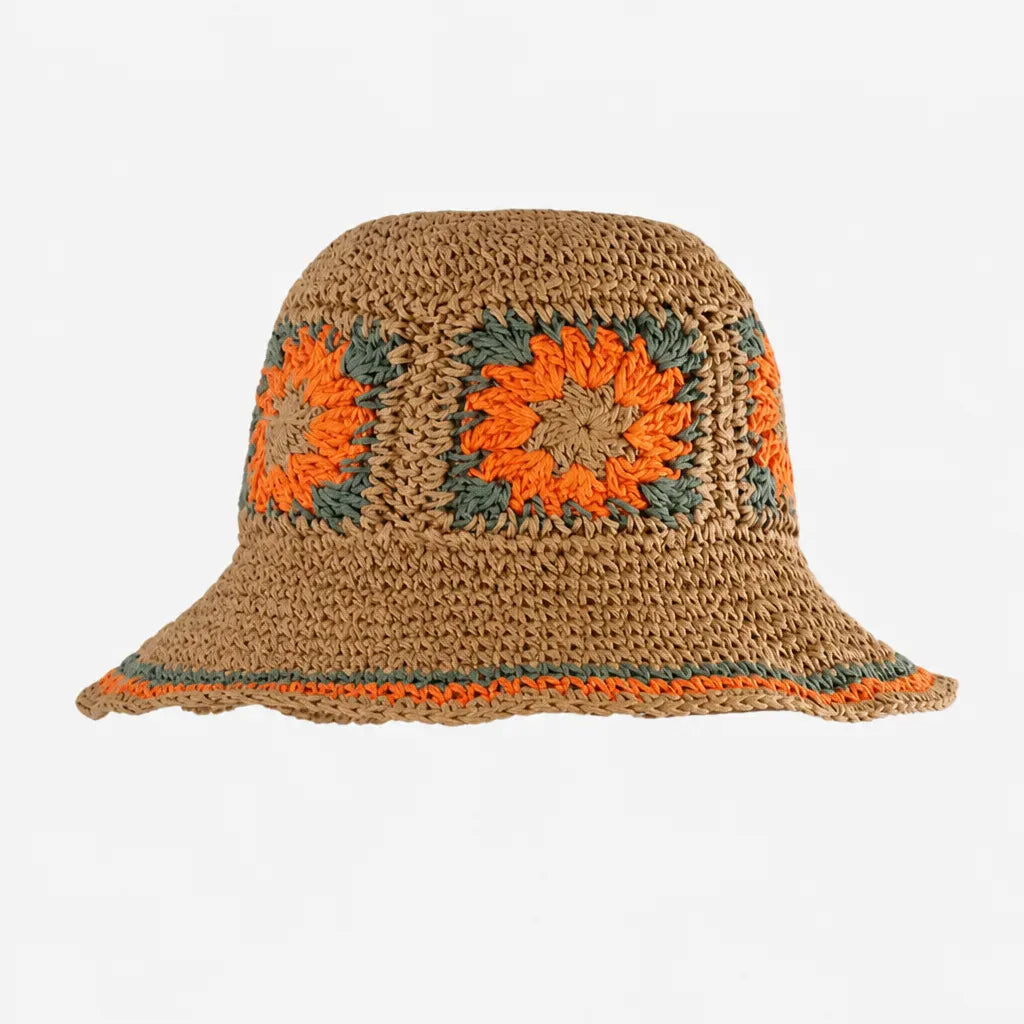 La boîte à chapeaux Chapeau de Plage Femme Pliable - Crochet Ajoure Anti-UV