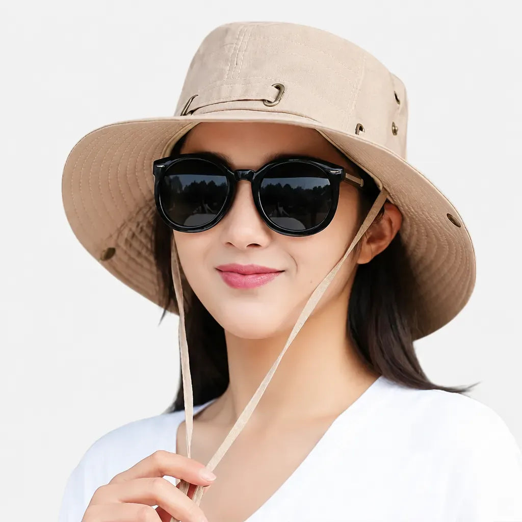 La boîte à chapeaux Chapeau de Soleil Femme - 100% coton Anti-UV Reversible