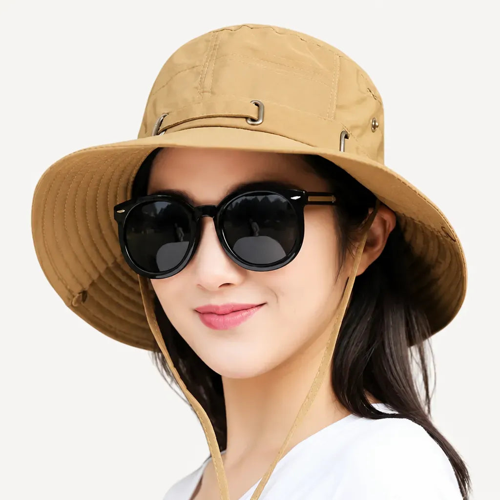 La boîte à chapeaux Chapeau de Soleil Femme - 100% coton Anti-UV Reversible