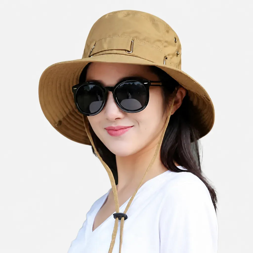 La boîte à chapeaux Chapeau de Soleil Femme - 100% coton Anti-UV Reversible
