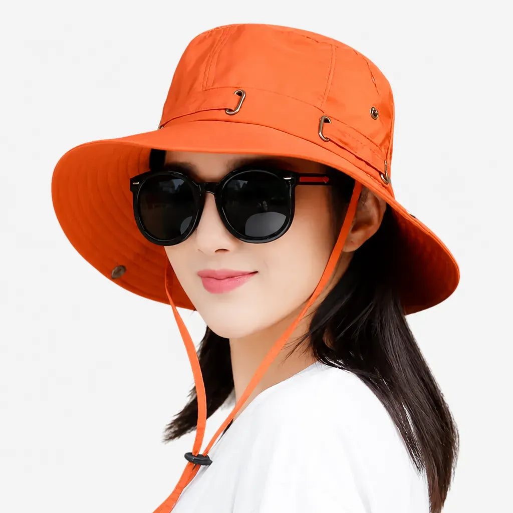La boîte à chapeaux Chapeau de Soleil Femme - 100% coton Anti-UV Reversible