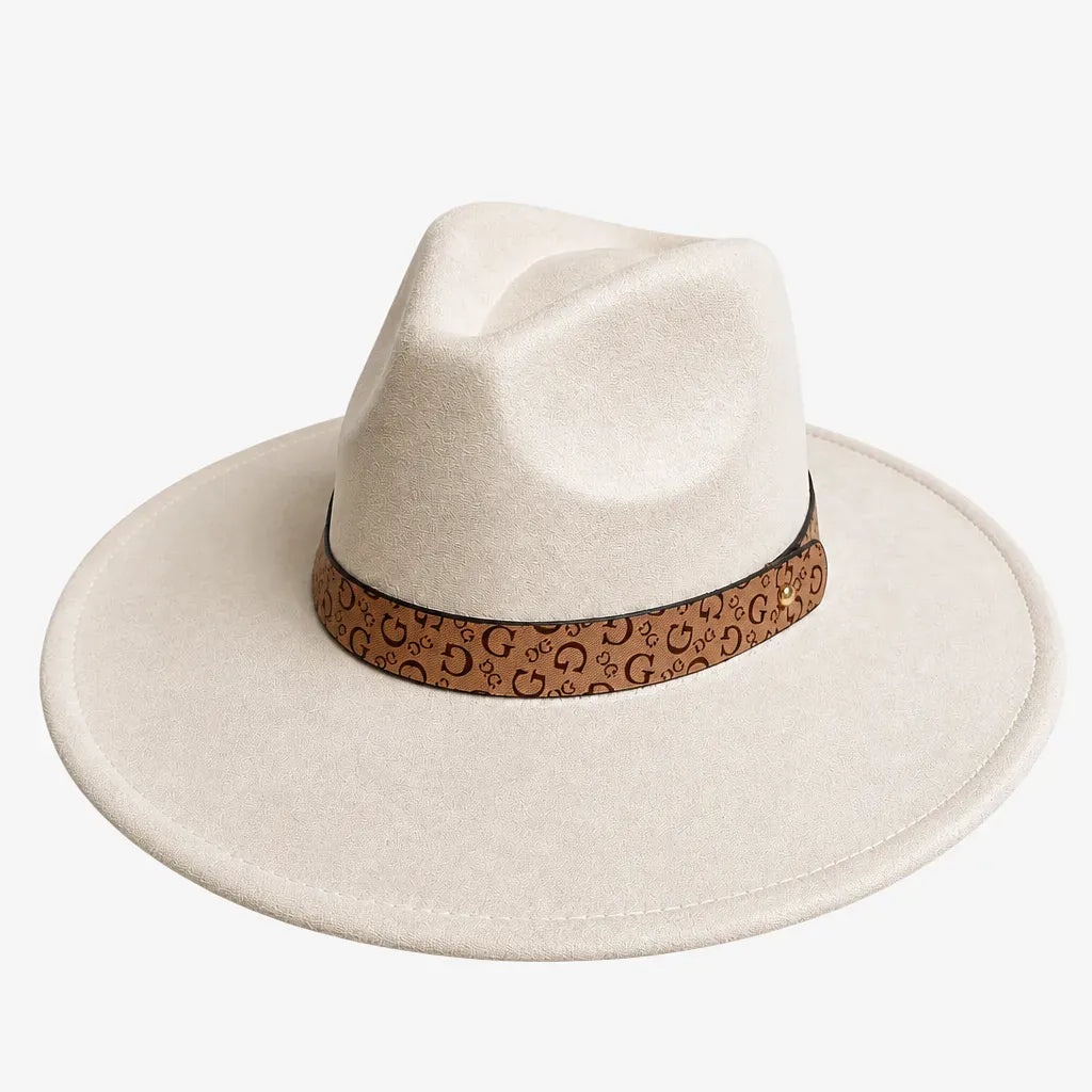La boîte à chapeaux Chapeau en Daim - Sommet en Coeur, Style Jazz Vegan
