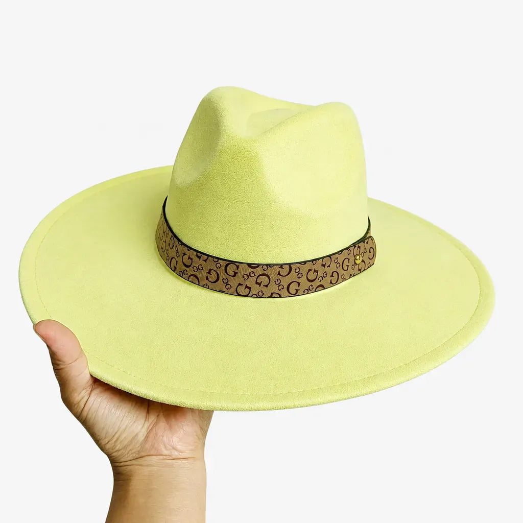 La boîte à chapeaux Chapeau en Daim - Sommet en Coeur, Style Jazz Vegan