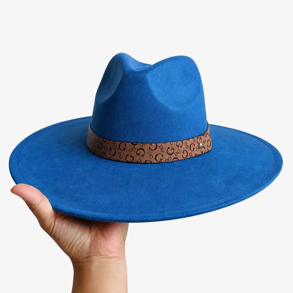 La boîte à chapeaux Chapeau en Daim - Sommet en Coeur, Style Jazz Vegan